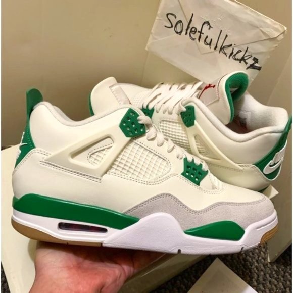 Nike SB x Air Jordan 4 Retro SP Sail/Neutral Grey/Pine Green/White DR5415-103 DS main image 8